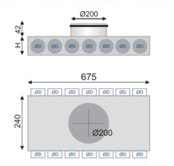 Rozdzielacz jenorzędowy  14x75/200 (7+7) (2) Iglotech WSR00014